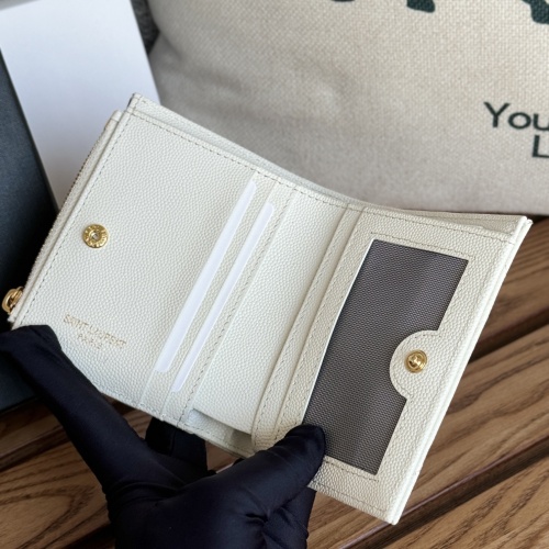 Replica Yves Saint Laurent AAA Quality Wallets #1248610 $85.00 USD for Wholesale