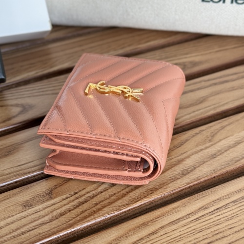 Replica Yves Saint Laurent AAA Quality Wallets #1248723 $88.00 USD for Wholesale