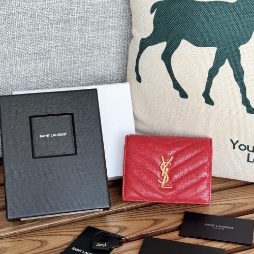 Replica Yves Saint Laurent AAA Quality Wallets #1248727 $88.00 USD for Wholesale