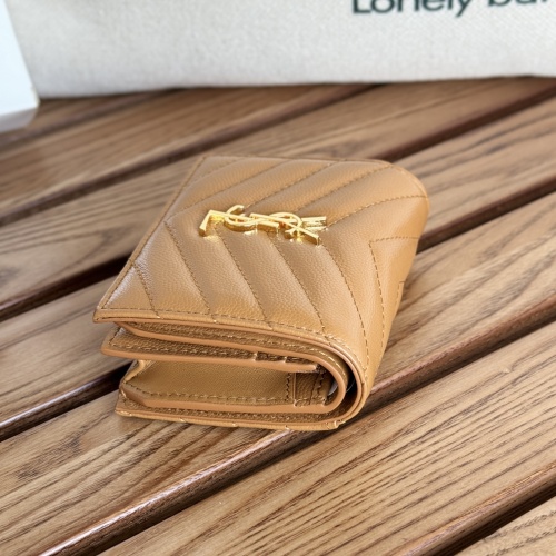 Replica Yves Saint Laurent AAA Quality Wallets #1248728 $88.00 USD for Wholesale