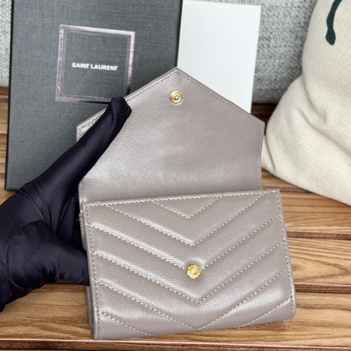 Replica Yves Saint Laurent AAA Quality Wallets #1248734 $82.00 USD for Wholesale