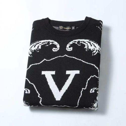 Replica Versace Sweaters Long Sleeved For Men #1248736 $45.00 USD for Wholesale