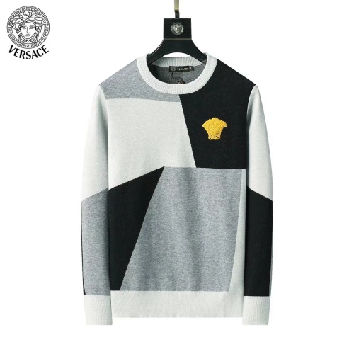 Replica Versace Sweaters Long Sleeved For Men #1248737, $45.00 USD, [ITEM#1248737], Replica Versace Sweaters outlet from China