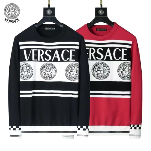 Replica Versace Sweaters Long Sleeved For Men #1248738 $45.00 USD for Wholesale