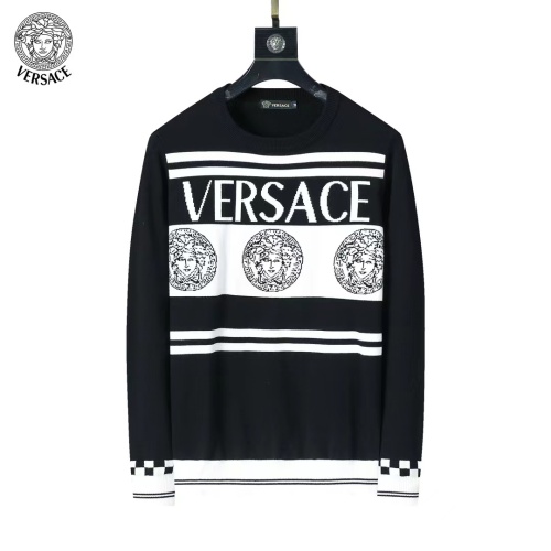 Replica Versace Sweaters Long Sleeved For Men #1248741, $45.00 USD, [ITEM#1248741], Replica Versace Sweaters outlet from China