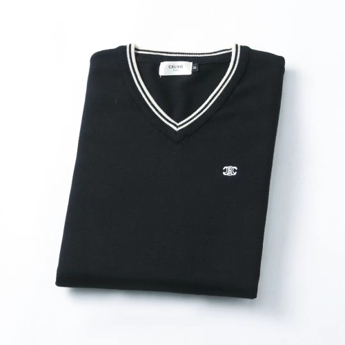 Replica Celine Sweaters Long Sleeved For Men #1248765 $45.00 USD for Wholesale