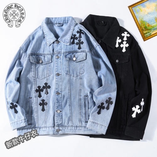 Replica Chrome Hearts Jackets Long Sleeved For Men #1248803 $60.00 USD for Wholesale