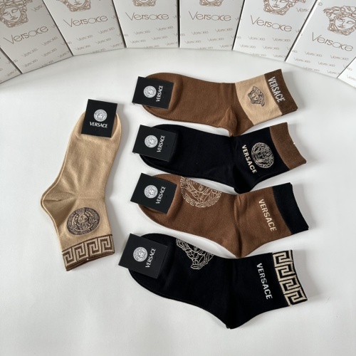 Replica Versace Socks #1249019 $25.00 USD for Wholesale