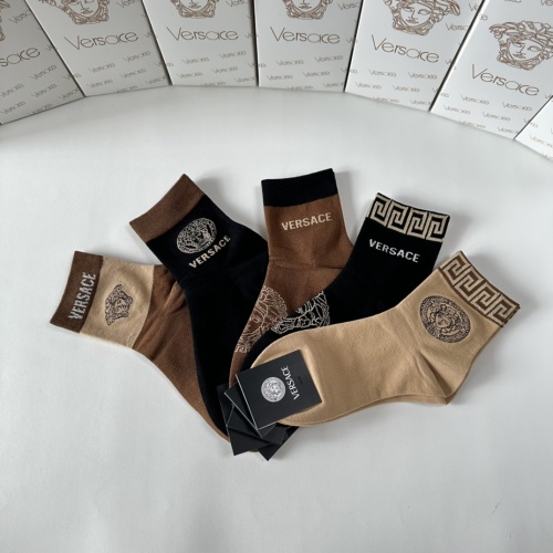 Replica Versace Socks #1249019 $25.00 USD for Wholesale