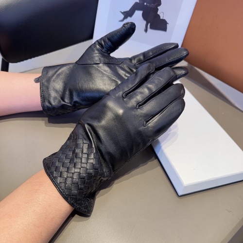 Replica Bottega Veneta BV Gloves For Men #1249298 $60.00 USD for Wholesale