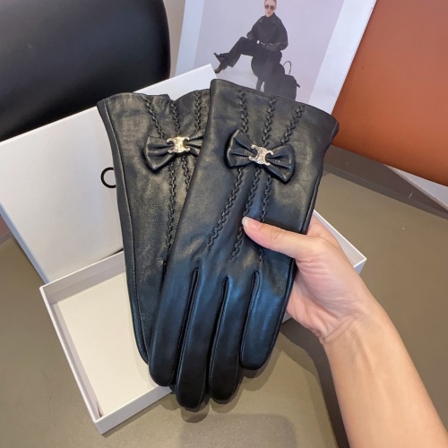 Replica Celine Gloves For Women #1249447 $45.00 USD for Wholesale