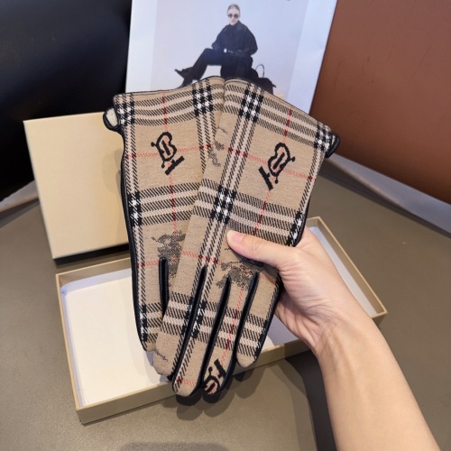 Replica Burberry Gloves For Women #1249497 $52.00 USD for Wholesale