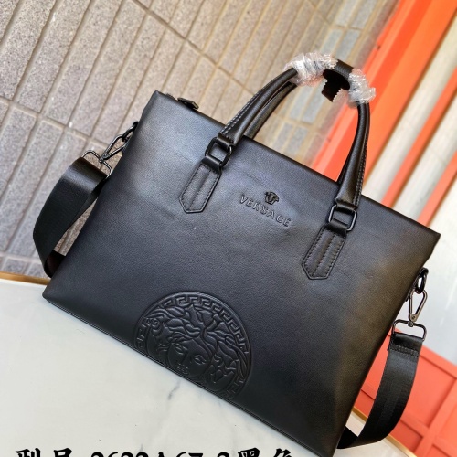 Replica Versace AAA Man Handbags #1249724, $105.00 USD, [ITEM#1249724], Replica Versace AAA Man Handbags outlet from China