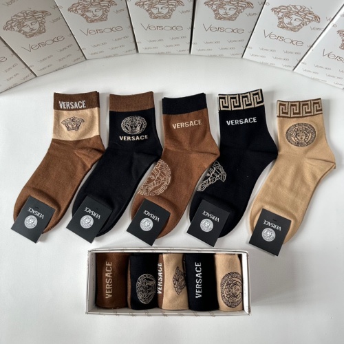 Replica Versace Socks #1249946 $25.00 USD for Wholesale