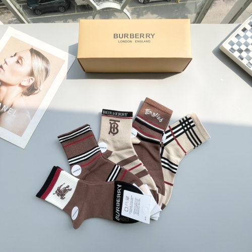 Replica Burberry Socks #1250129 $25.00 USD for Wholesale