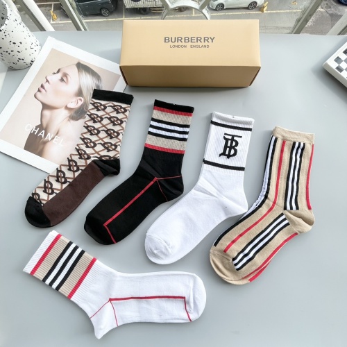 Replica Burberry Socks #1250131 $29.00 USD for Wholesale