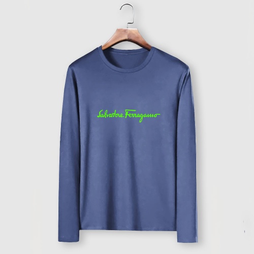 Replica Salvatore Ferragamo T-Shirts Long Sleeved For Men #1250787, $29.00 USD, [ITEM#1250787], Replica Salvatore Ferragamo T-Shirts outlet from China