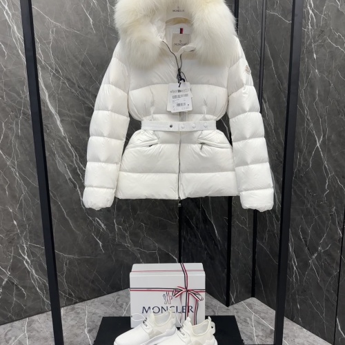 Replica Moncler Down Feather Coat Long Sleeved For Women #1251263 $34.00 USD for Wholesale