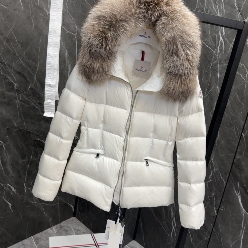 Replica Moncler Down Feather Coat Long Sleeved For Women #1251264 $230.00 USD for Wholesale