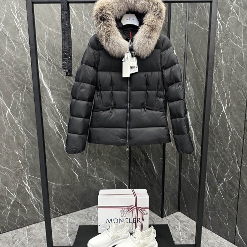 Replica Moncler Down Feather Coat Long Sleeved For Women #1251267 $230.00 USD for Wholesale