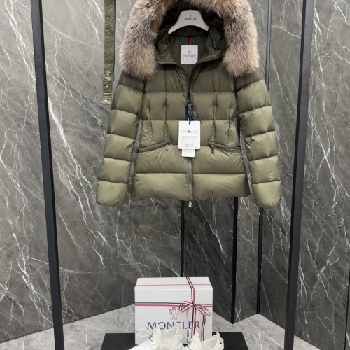 Replica Moncler Down Feather Coat Long Sleeved For Women #1251268 $230.00 USD for Wholesale