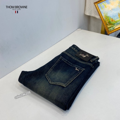 Replica Thom Browne TB Jeans For Men #1251280 $48.00 USD for Wholesale