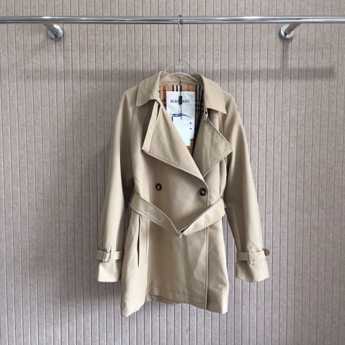 Replica Burberry Trench Coat Long Sleeved For Women #1251437, $105.00 USD, [ITEM#1251437], Replica Burberry Trench Coat outlet from China