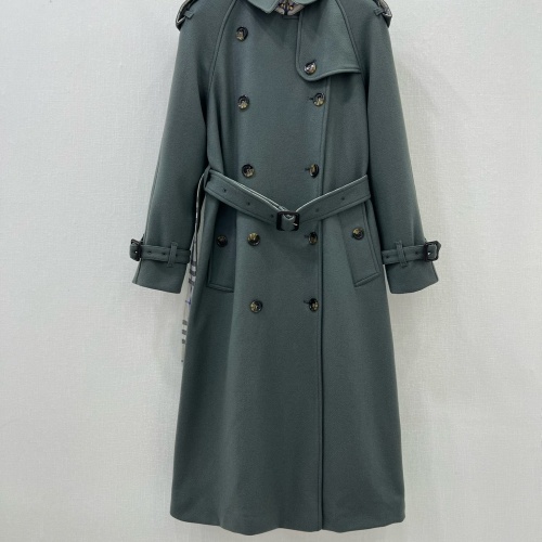 Replica Burberry Trench Coat Long Sleeved For Women #1251440, $225.00 USD, [ITEM#1251440], Replica Burberry Trench Coat outlet from China