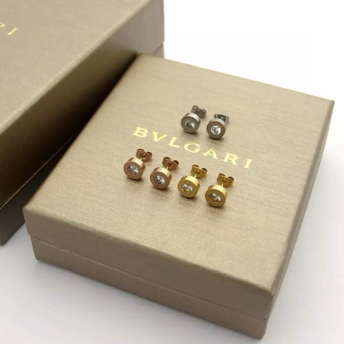 Replica Bvlgari Earrings For Women #1251642 $25.00 USD for Wholesale