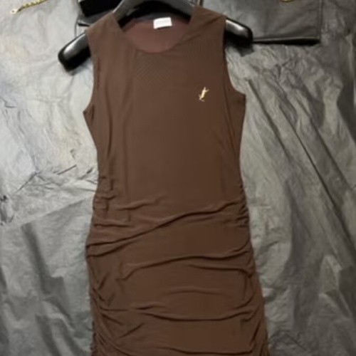 Replica Yves Saint Laurent Dresses Sleeveless For Women #1251883, $140.00 USD, [ITEM#1251883], Replica Yves Saint Laurent Dresses outlet from China