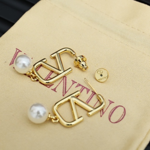 Replica Valentino Earrings For Women #1252133 $25.00 USD for Wholesale