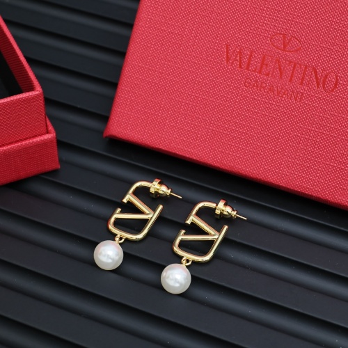 Replica Valentino Earrings For Women #1252133 $25.00 USD for Wholesale