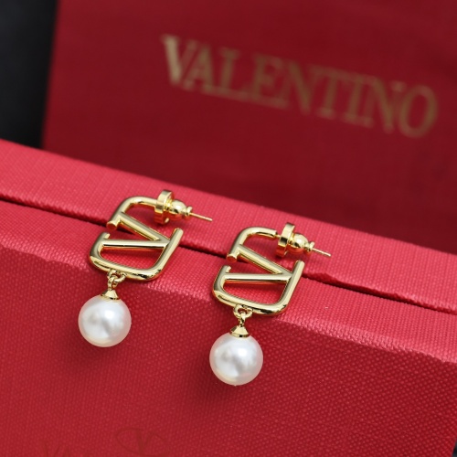 Replica Valentino Earrings For Women #1252133 $25.00 USD for Wholesale