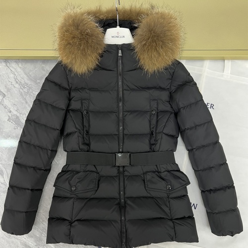 Replica Moncler Down Feather Coat Long Sleeved For Women #1253041, $202.00 USD, [ITEM#1253041], Replica Moncler Down Feather Coat outlet from China