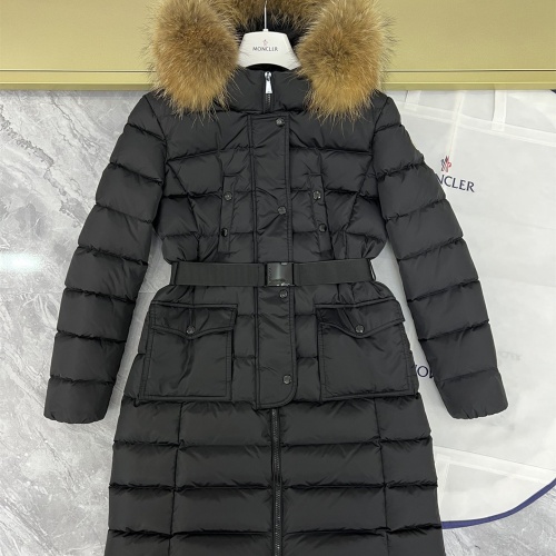 Replica Moncler Down Feather Coat Long Sleeved For Women #1253042, $225.00 USD, [ITEM#1253042], Replica Moncler Down Feather Coat outlet from China