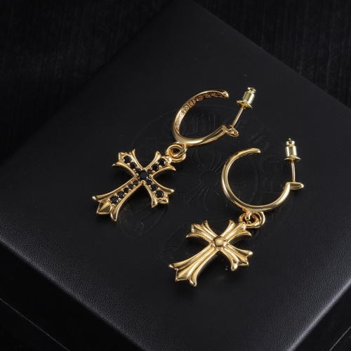 Replica Chrome Hearts Earrings #1253961 $34.00 USD for Wholesale