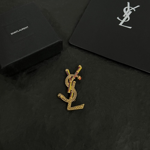 Replica Yves Saint Laurent Brooches For Women #1254036 $38.00 USD for Wholesale