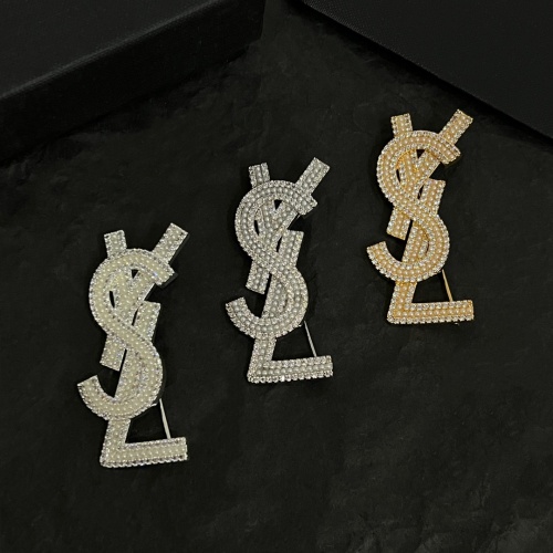 Replica Yves Saint Laurent Brooches For Women #1254040 $42.00 USD for Wholesale