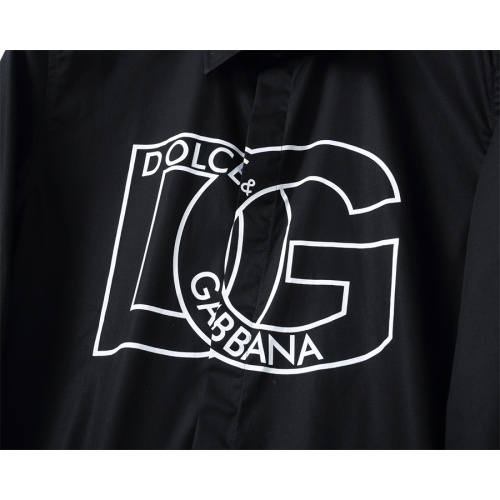 Replica Dolce & Gabbana D&G Shirts Long Sleeved For Men #1254055 $48.00 USD for Wholesale