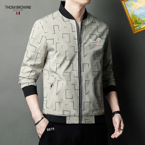 Replica Thom Browne Jackets Long Sleeved For Men #1254257 $60.00 USD for Wholesale