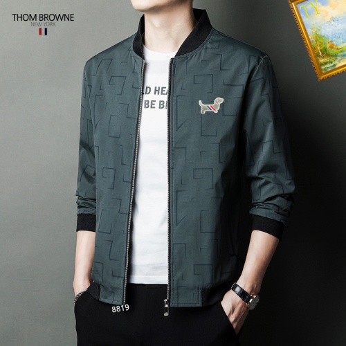 Replica Thom Browne Jackets Long Sleeved For Men #1254258 $60.00 USD for Wholesale