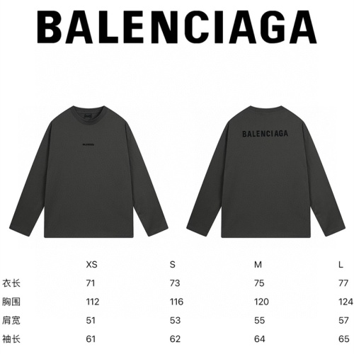 Replica Balenciaga T-Shirts Long Sleeved For Unisex #1255122 $45.00 USD for Wholesale