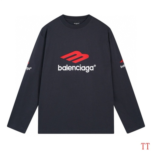 Replica Balenciaga T-Shirts Long Sleeved For Unisex #1255127, $45.00 USD, [ITEM#1255127], Replica Balenciaga T-Shirts outlet from China