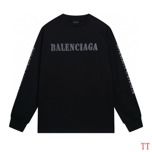 Replica Balenciaga T-Shirts Long Sleeved For Unisex #1255141, $45.00 USD, [ITEM#1255141], Replica Balenciaga T-Shirts outlet from China