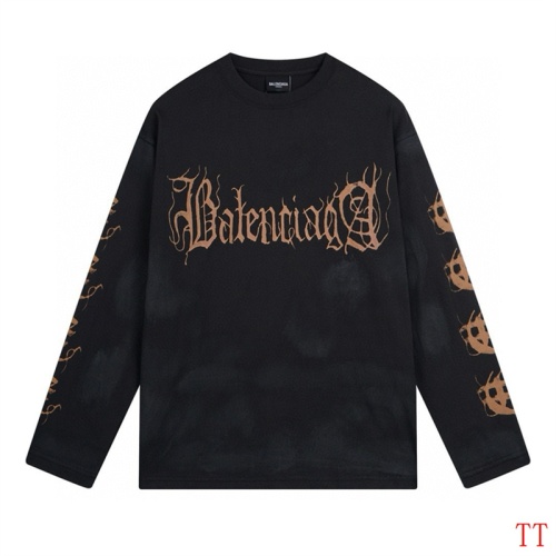 Replica Balenciaga T-Shirts Long Sleeved For Unisex #1255147, $48.00 USD, [ITEM#1255147], Replica Balenciaga T-Shirts outlet from China