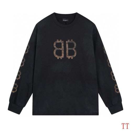 Replica Balenciaga T-Shirts Long Sleeved For Unisex #1255150, $45.00 USD, [ITEM#1255150], Replica Balenciaga T-Shirts outlet from China