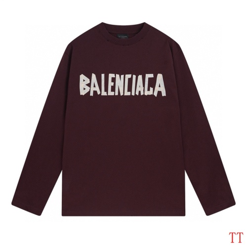 Replica Balenciaga T-Shirts Long Sleeved For Unisex #1255154, $45.00 USD, [ITEM#1255154], Replica Balenciaga T-Shirts outlet from China