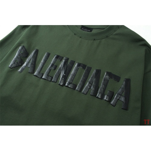 Replica Balenciaga T-Shirts Long Sleeved For Unisex #1255157 $45.00 USD for Wholesale