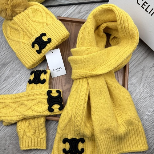 Replica Celine Hat and Scarf and Glove Set #1255321, $52.00 USD, [ITEM#1255321], Replica Celine Hat and Scarf and Glove Set outlet from China