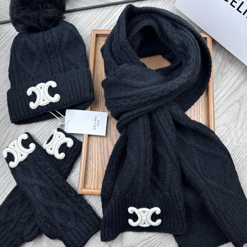 Replica Celine Hat and Scarf and Glove Set #1255325, $52.00 USD, [ITEM#1255325], Replica Celine Hat and Scarf and Glove Set outlet from China